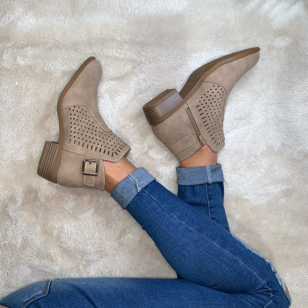 Brand New Suede Booties - Picture 2 of 3